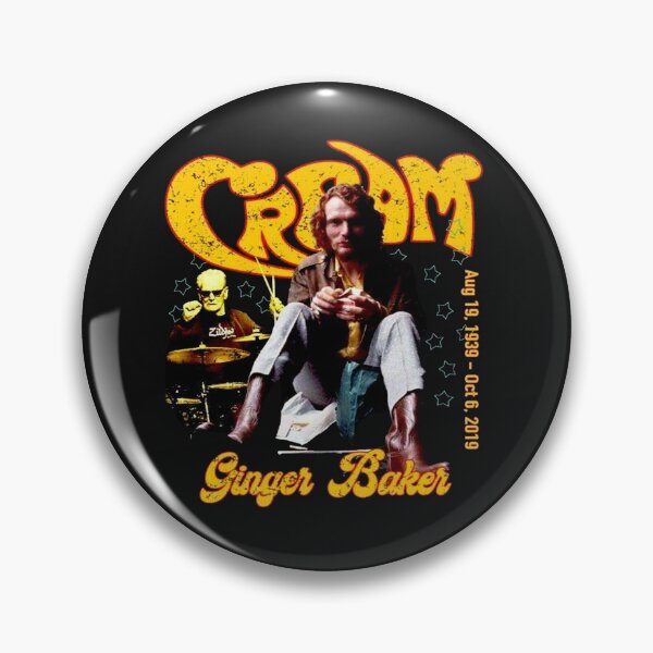 Item preview, Ginger Baker , Cream Mens Retro Vintage Rock Music Tee designed and sold by anitapay0ca.