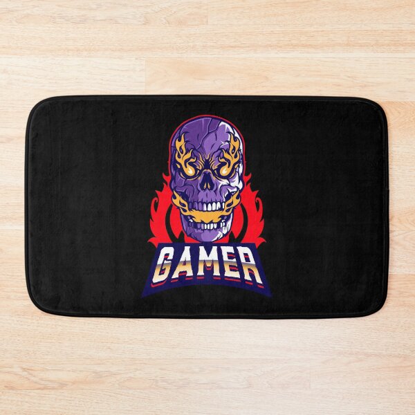 Item preview, Gamer with Flaming Skull designed and sold by PRIVARSHU.