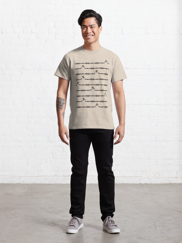 Thumbnail 3 of 7, Classic T-Shirt, Barbed Wire designed and sold by Jarren Nylund.