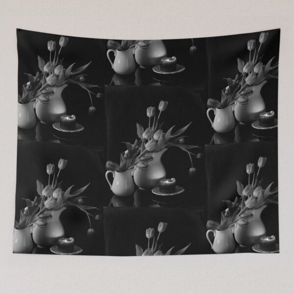 Item preview, The Beauty of Tulips in Black and White designed and sold by Sherry Hallemeier.