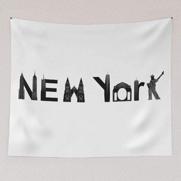 Item preview, New York Skyline Black designed and sold by Grafikus.