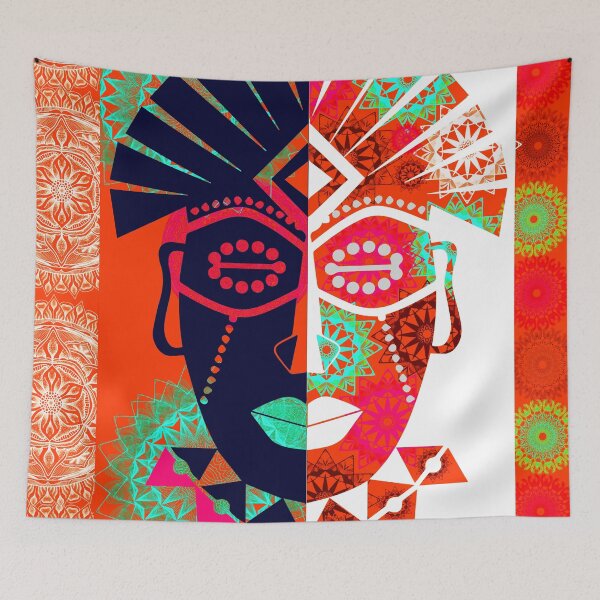 Item preview, African mask designed and sold by Nora Gad.