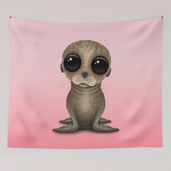 Item preview, Cute Baby Sea Lion on Pink designed and sold by JeffBartels.