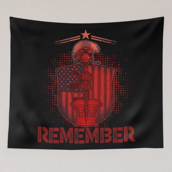 Item preview, RED Remember Everyone Deployed Who Never Came Home designed and sold by Warrior Veteran Clothing.