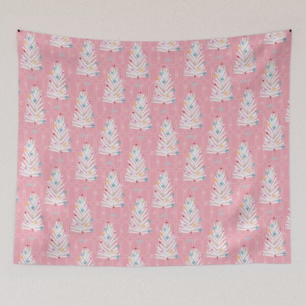 Item preview, Pink - Mid century Starburst Aluminum Christmas Trees  designed and sold by WickedRefined - Nicole Demereckis.