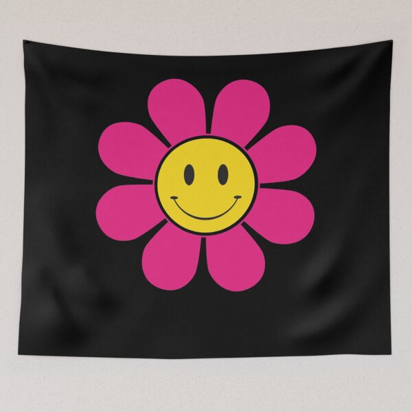 Item preview, 70&x27;s Retro funky flower with a smiley face Classic  designed and sold by delphauhligr.