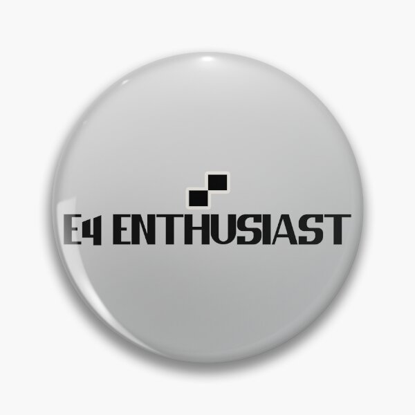 Item preview, E4 Enthusiast - Bold text, chess squares designed and sold by Chubuter.