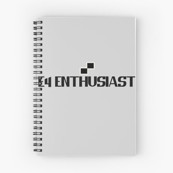 Item preview, E4 Enthusiast - Bold text, chess squares designed and sold by Chubuter.
