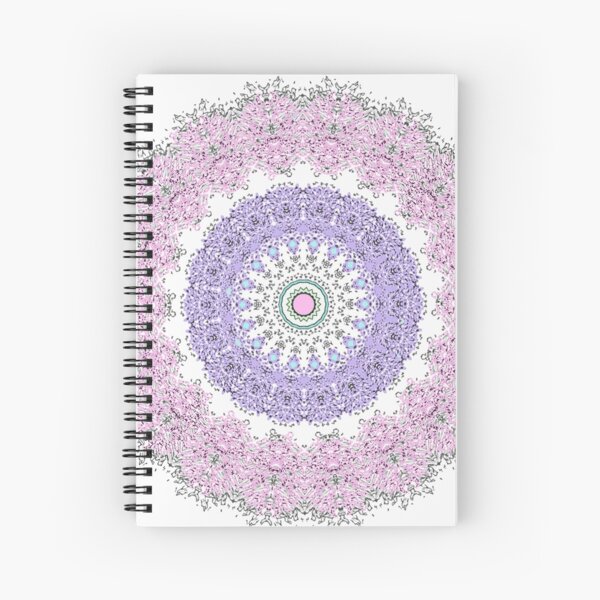 Boho - Mandala - Hippie - Pastels - Floral Spiral Notebook