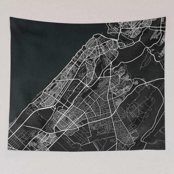 Item preview, Rabat City Map of Morocco - Dark designed and sold by deMAP.