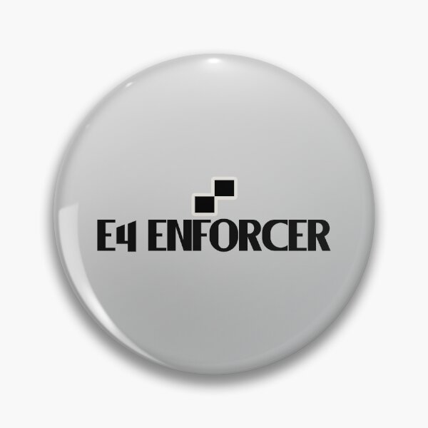 Item preview, E4 Enforcer - Bold text, chess squares designed and sold by Chubuter.