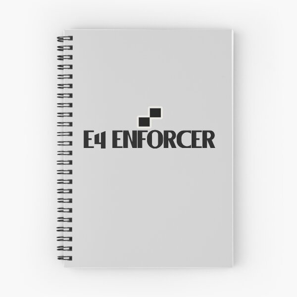 Item preview, E4 Enforcer - Bold text, chess squares designed and sold by Chubuter.