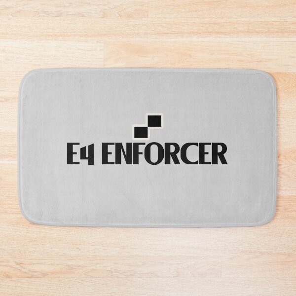 Item preview, E4 Enforcer - Bold text, chess squares designed and sold by Chubuter.