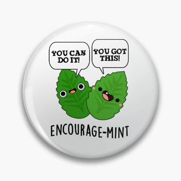 Item preview, Encourage-mint Positive Mint Puns  designed and sold by punnybone.