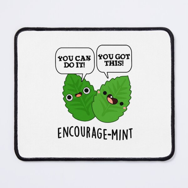 Item preview, Encourage-mint Positive Mint Puns designed and sold by punnybone.