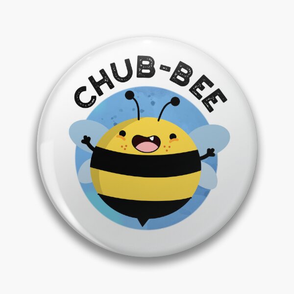 Item preview, Chub-bee Chubby Funny Bee Puns  designed and sold by punnybone.