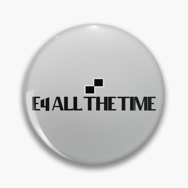 Item preview, E4 All The Time - Bold text, chess squares designed and sold by Chubuter.