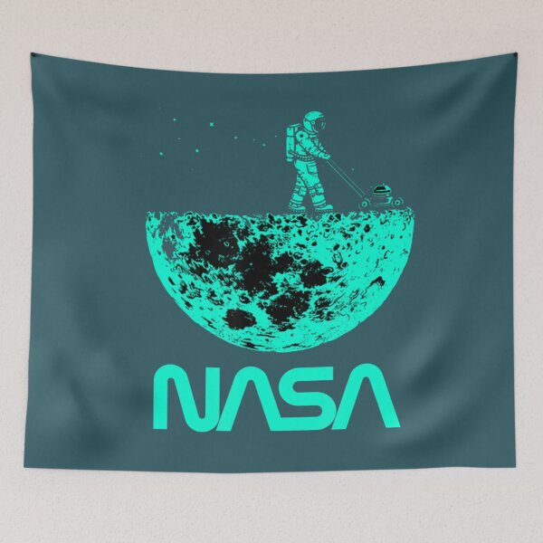 Item preview, Nasa Astronaut Mowing Machine Moon Worm designed and sold by papabobo.