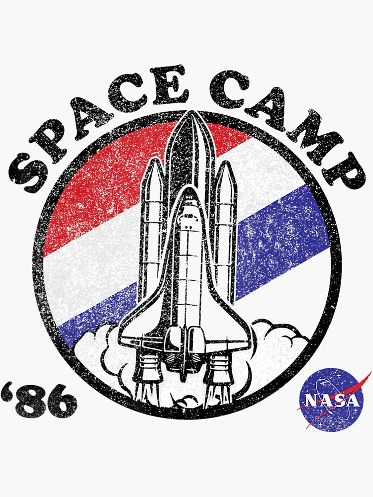 NASA Space Camp Red White Blue '86 Badge Débardeur