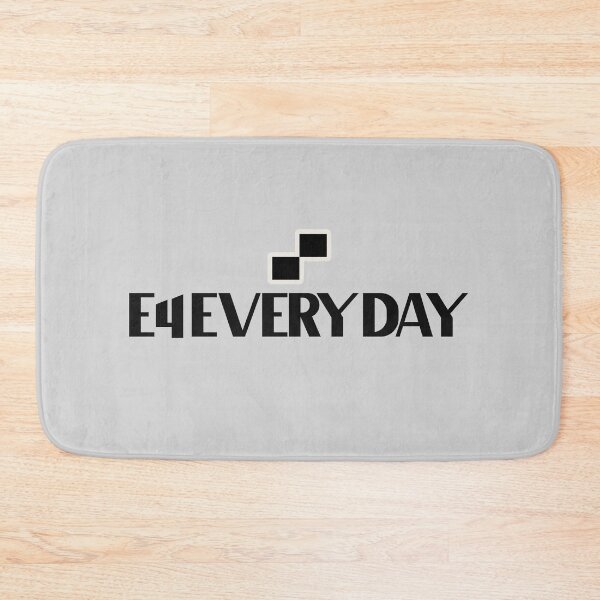 Item preview, E4 Everyday - Bold text, chess squares designed and sold by Chubuter.