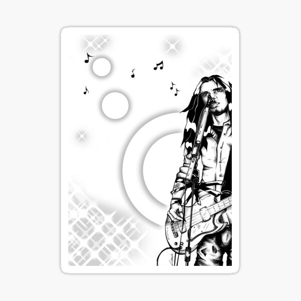 L'inconnu à la guitare Sticker