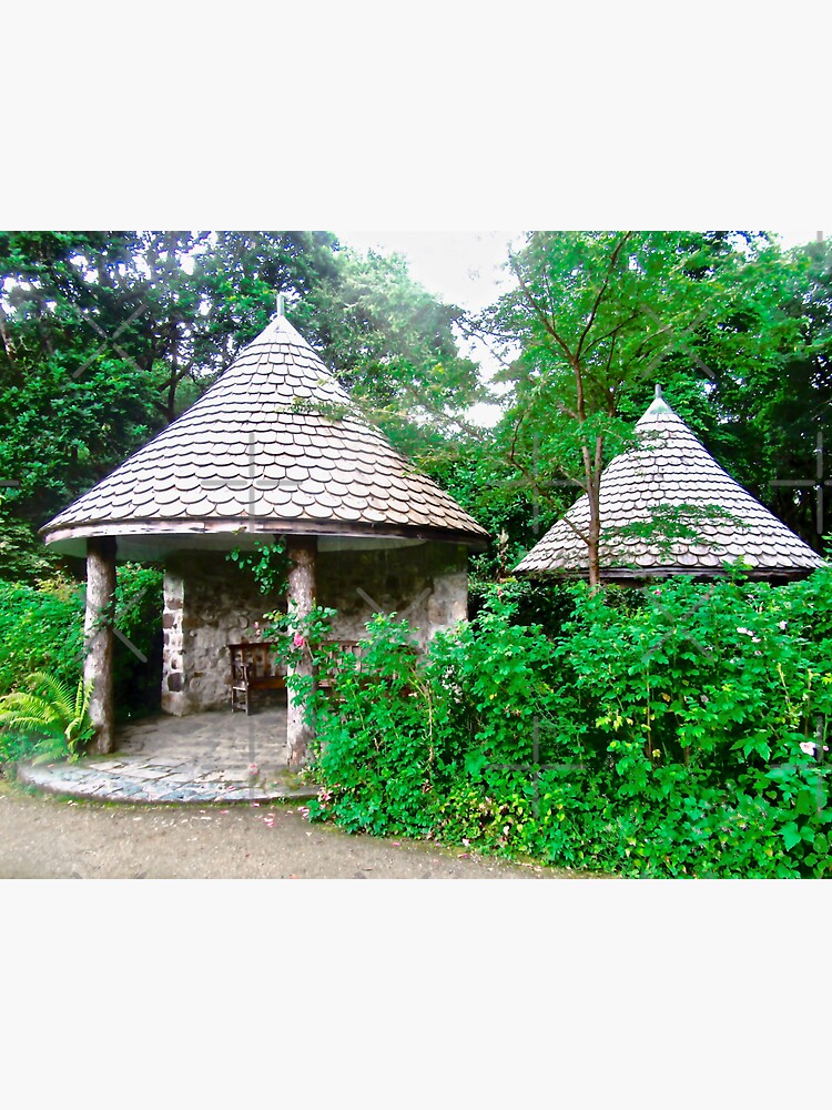 "Gazebos in the garden at Glenveagh Castle, Donegal, Ireland" Sticker