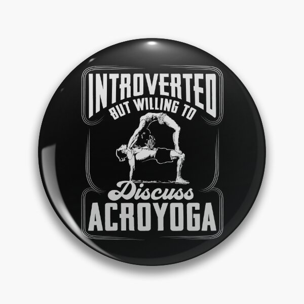Item preview, Introverted But Willing To Discuss Acroyoga designed and sold by Digital Story Time.