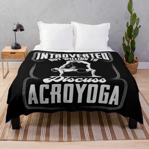 Item preview, Introverted But Willing To Discuss Acroyoga designed and sold by Digital Story Time.