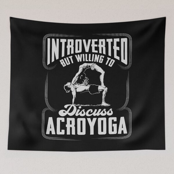 Item preview, Introverted But Willing To Discuss Acroyoga designed and sold by Digital Story Time.