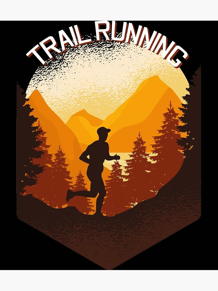 Trail Running And Mountain Running Ultra Trail Runner Sticker