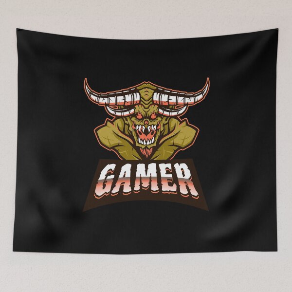 Item preview, Gamer with Terrifying Evil Demon designed and sold by PRIVARSHU.