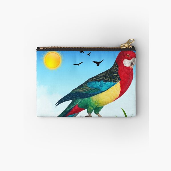 Item preview, Bright Colored Parrot on a Branch Amongst the Flowers designed and sold by CraftyAnimal.
