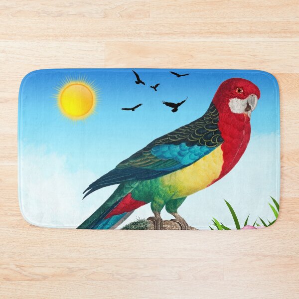 Item preview, Bright Colored Parrot on a Branch Amongst the Flowers designed and sold by CraftyAnimal.