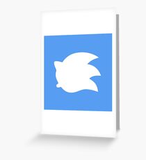 Sonic the Hedgehog Symbol - Super Smash Bros. (white) Greeting Card