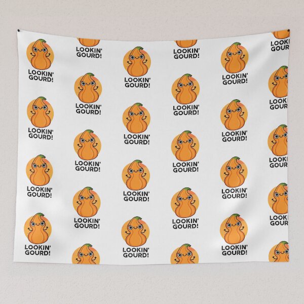 Item preview, Looking Gourd Cute Veggie Pun designed and sold by punnybone.