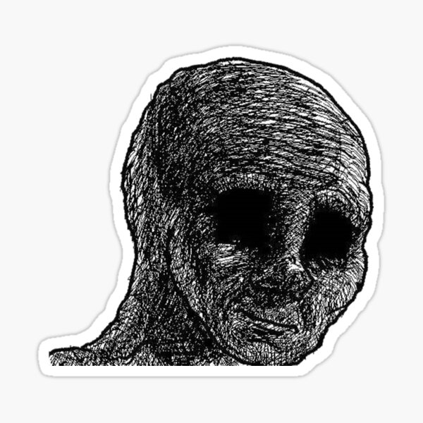 Doomer Wojak Sticker for Sale by SuburbanLife in 2023