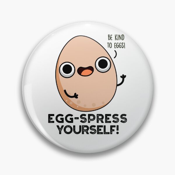 Item preview, Egg-spress Yourself Cute Eggs Pun designed and sold by punnybone.