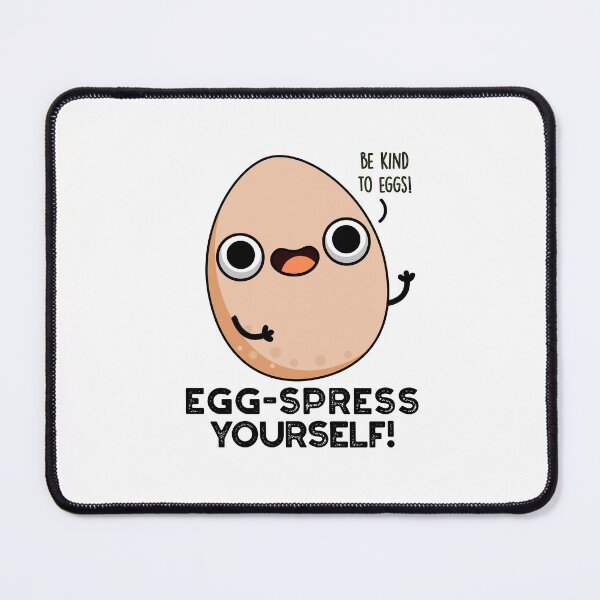 Item preview, Egg-spress Yourself Cute Eggs Pun designed and sold by punnybone.