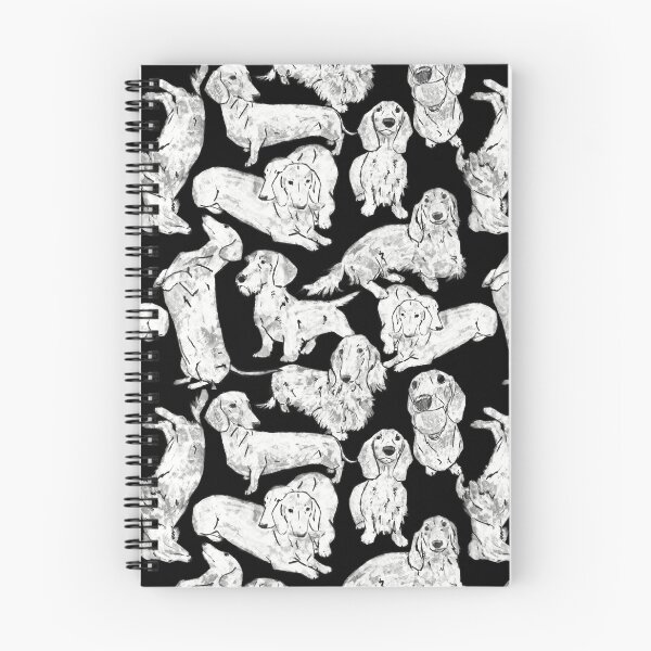 Item preview, All the Dachs (black) designed and sold by Spinyflowerart.
