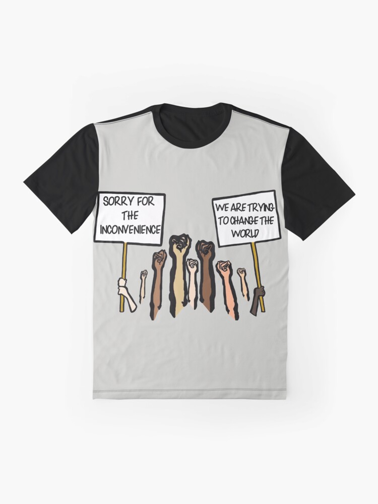 Alternate view of Sorry for the Inconvenience... (I Can't Breathe) Graphic T-Shirt