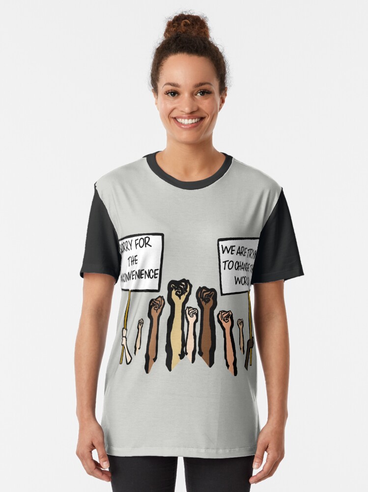 Alternate view of Sorry for the Inconvenience... (I Can't Breathe) Graphic T-Shirt