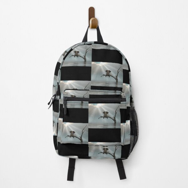 Item preview, elephant and a dog are sitting on a tree Poster designed and sold by delphauhligr.