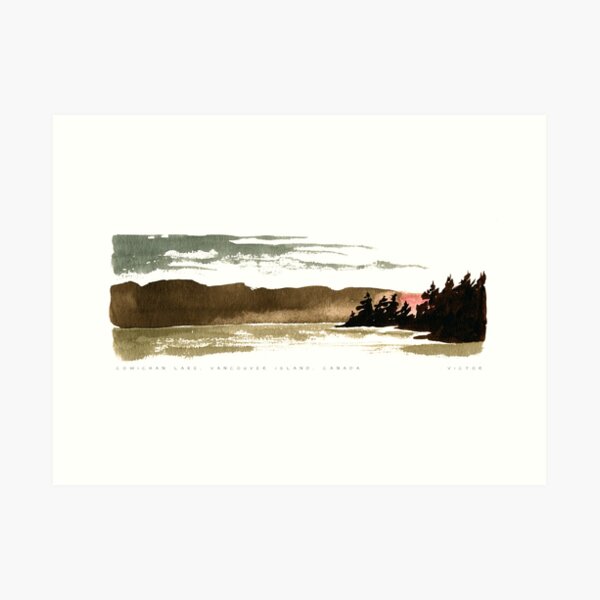 Cowichan Lake, Vancouver Island Art Print