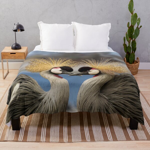 Item preview, African Grey Crowned Cranes, Golden Crested Crane Couple  designed and sold by Orianah.
