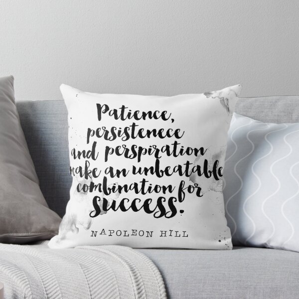 Item preview, Patience, Persistence and Perspiration Make An Unbeatable Combination For Succsess - Quotes By Napoleon Hill designed and sold by Buddhaport.