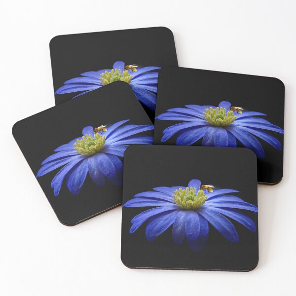Item preview, Blue flower and bee designed and sold by DopeDesign111.