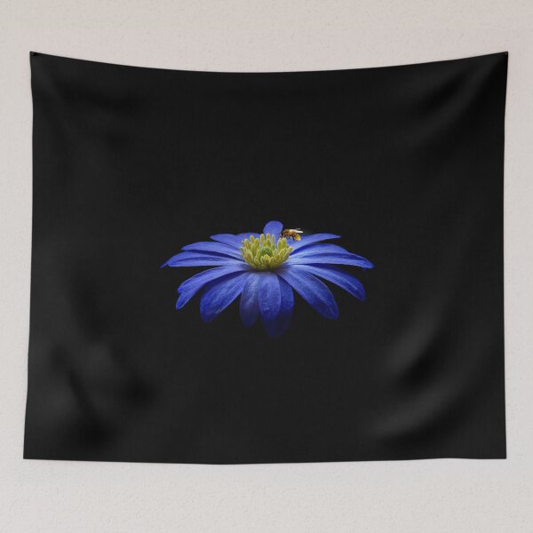 Item preview, Blue flower and bee designed and sold by DopeDesign111.