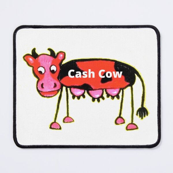 Item preview, Cash Cow. three udder cow Quirky art designed and sold by Bagsyrose.