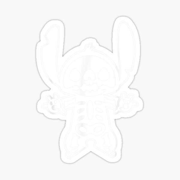 "Stitch Halloween Skeleton" Sticker for Sale by mazyuykunk | Redbubble