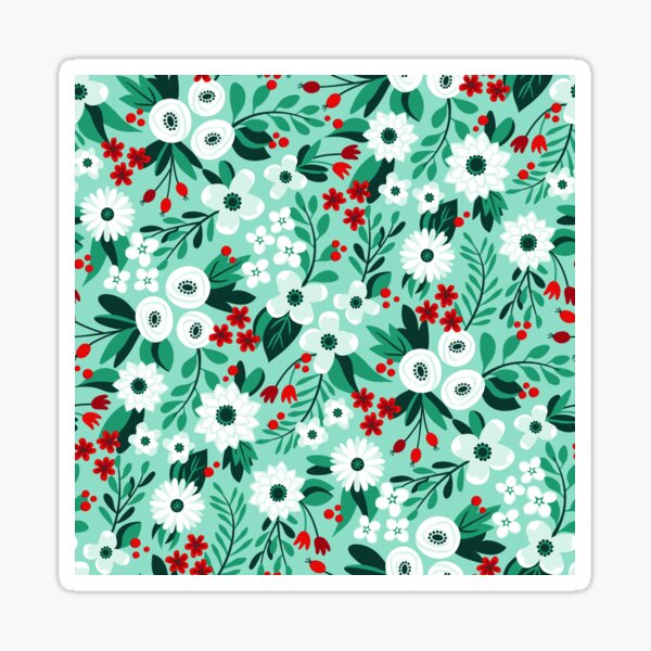 Cottage Floral Sticker